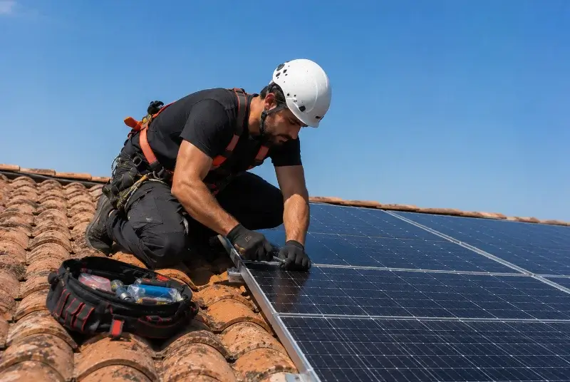 Maintenance et monitoring de panneaux solaires à Sabran